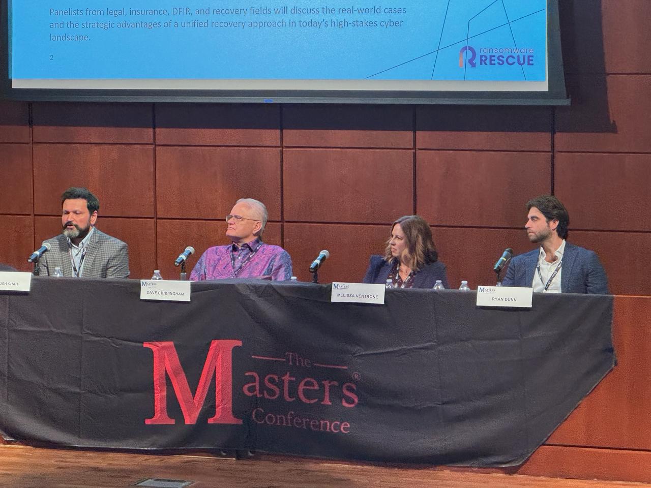 Ryan Dunn on panel at The Masters Conference