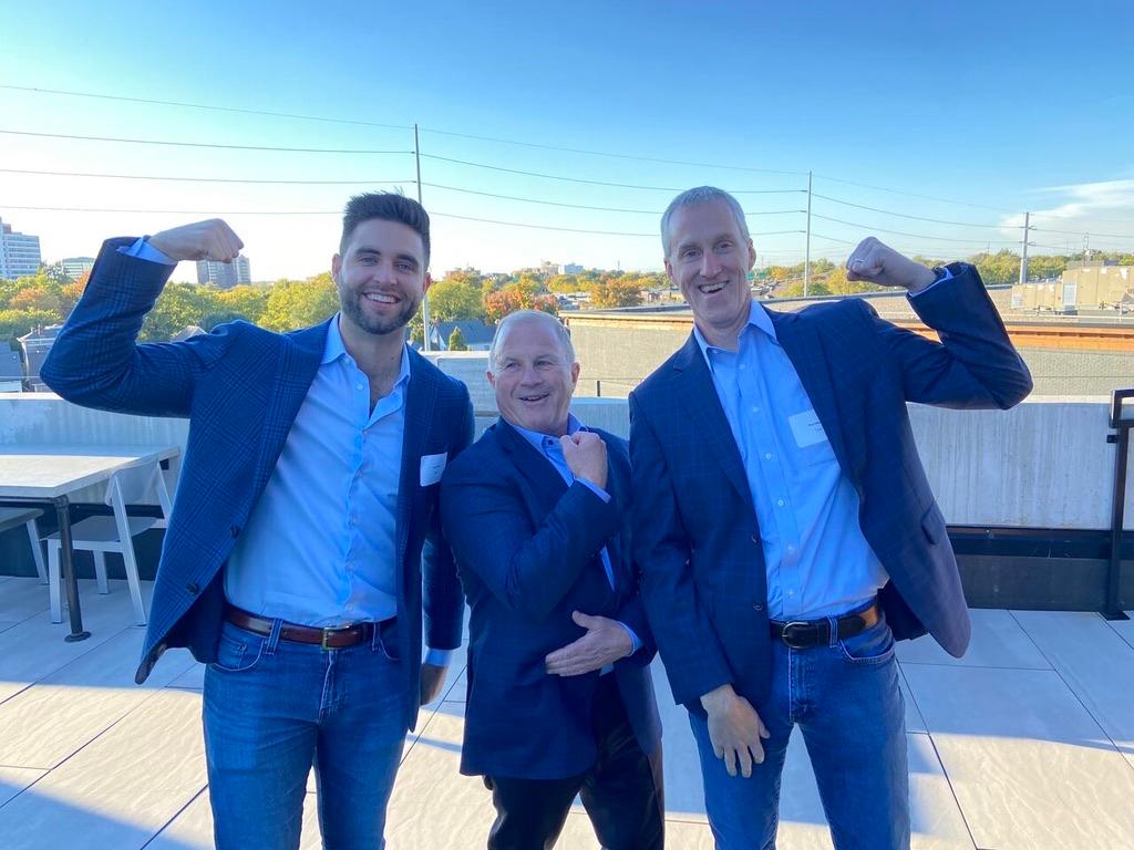 Ryan at a rooftop industry event
